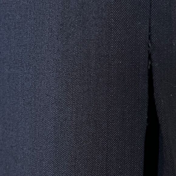 Banana Republic Womens Wool Blend Career Skirt Size 6 Black Knee Length Side Zip - Picture 4 of 8